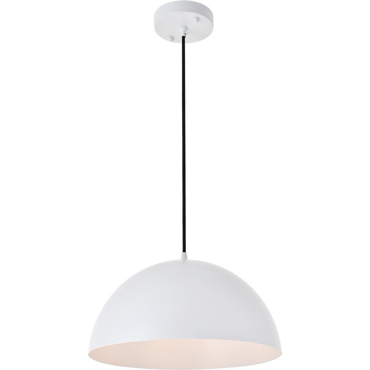 Forte 1 Light 14 inch White Pendant Ceiling Light