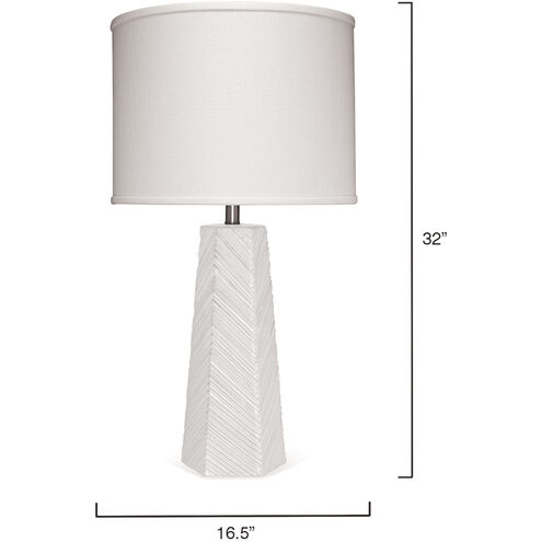 High Rise 32 inch 150.00 watt Cream Table Lamp Portable Light