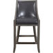 Elowen 39 inch Steel Gray and Weathered Charcoal Brown Counter Stool