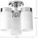 Elevate 3 Light 12 inch Polished Chrome Flush Mount Ceiling Light, Design Series