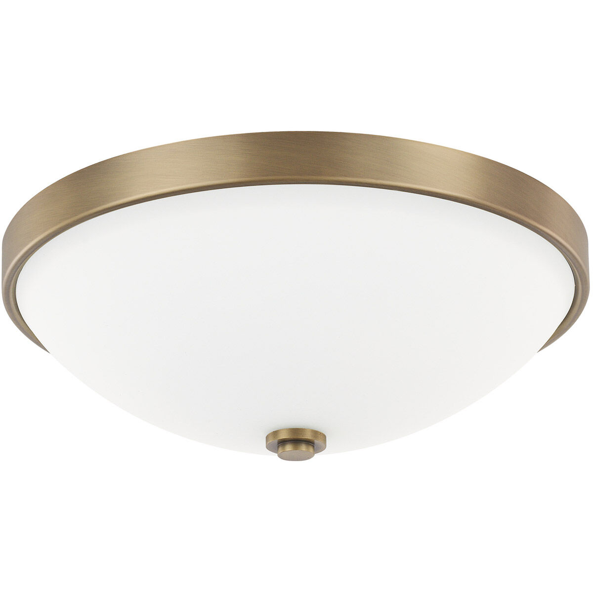 Perkins 2 Light 12.5 inch Aged Brass Flush Mount Ceiling Light