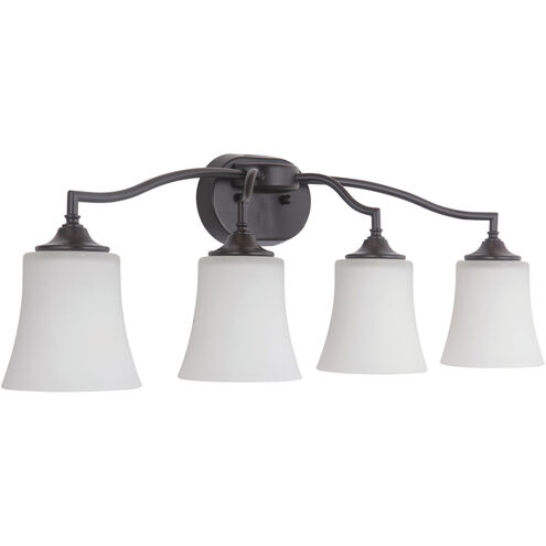 Helena 4 Light 30.25 inch Oiled Bronze Vanity Light Wall Light, Jeremiah