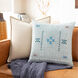 Cactus Silk 18 X 18 inch Denim/White/Teal/Bright Blue/Bright Orange Pillow Kit, Square