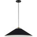 Prudence 1 Light 24 inch Aged Brass with Matte Black Pendant Ceiling Light in Aged Brass and Matte Black