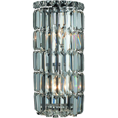 Maxime 2 Light 8 inch Chrome Wall Sconce Wall Light in Royal Cut