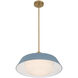 Xander 3 Light 20 inch Vibrant Gold Pendant Ceiling Light