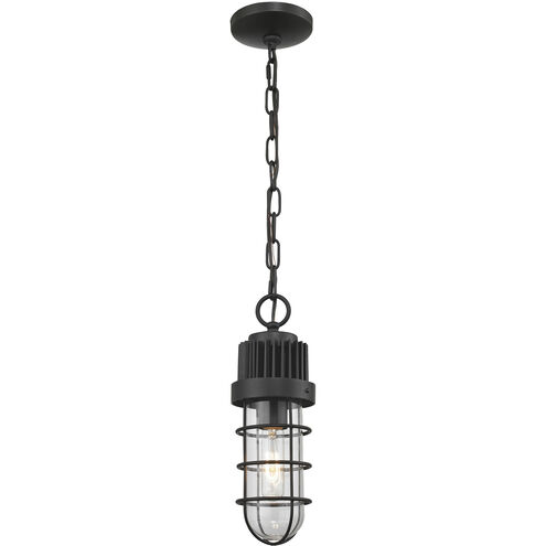 Darby 1 Light 5 inch Oil Rubbed Bronze with Clear Mini Pendant Ceiling Light