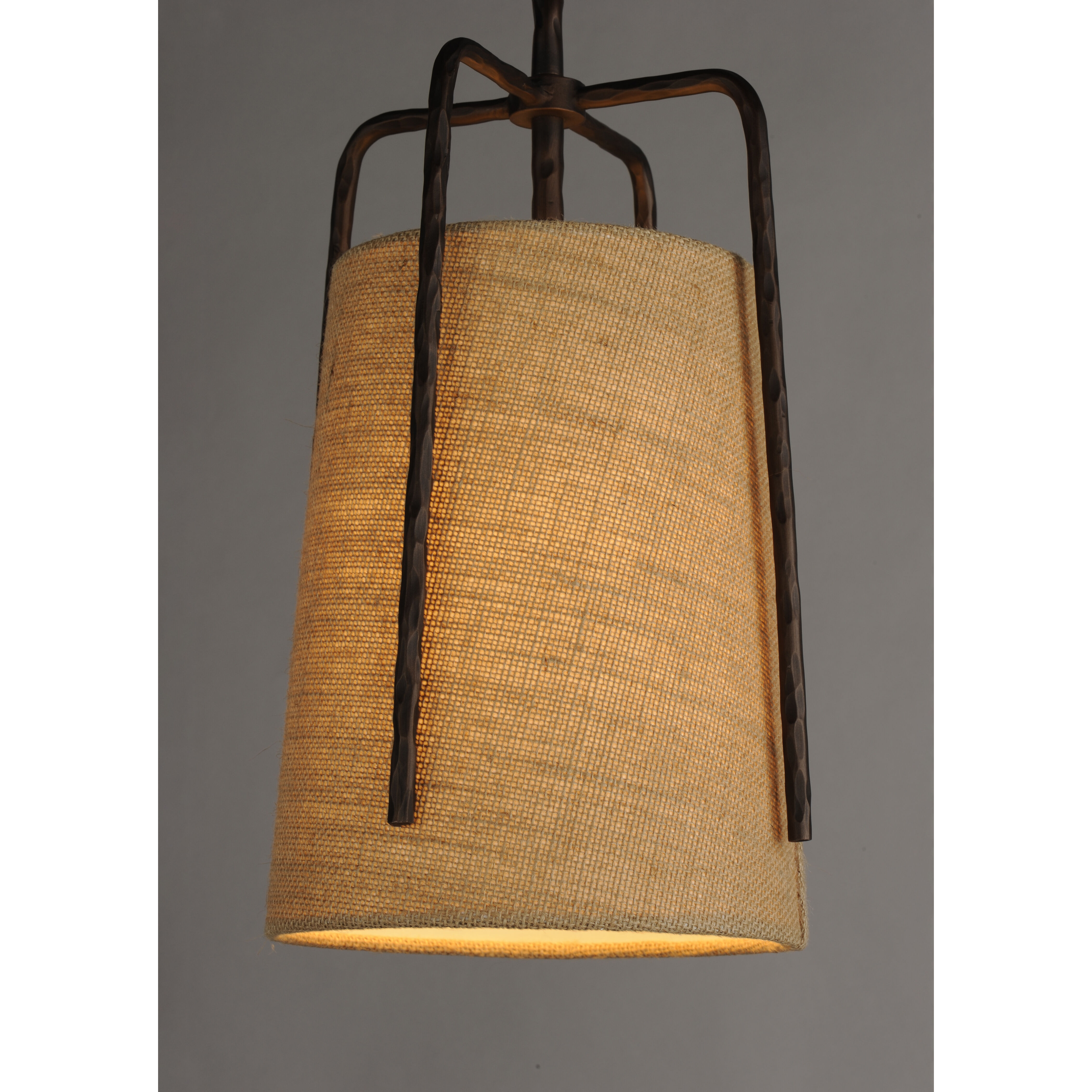 Pitchfork 1 Light 9 inch Oil Rubbed Bronze Single Pendant Ceiling Light