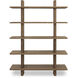Casey Dark Brown Bookcase, Large