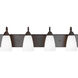 Seville 4 Light 28.38 inch Bronze Wall Bath Fixture Wall Light