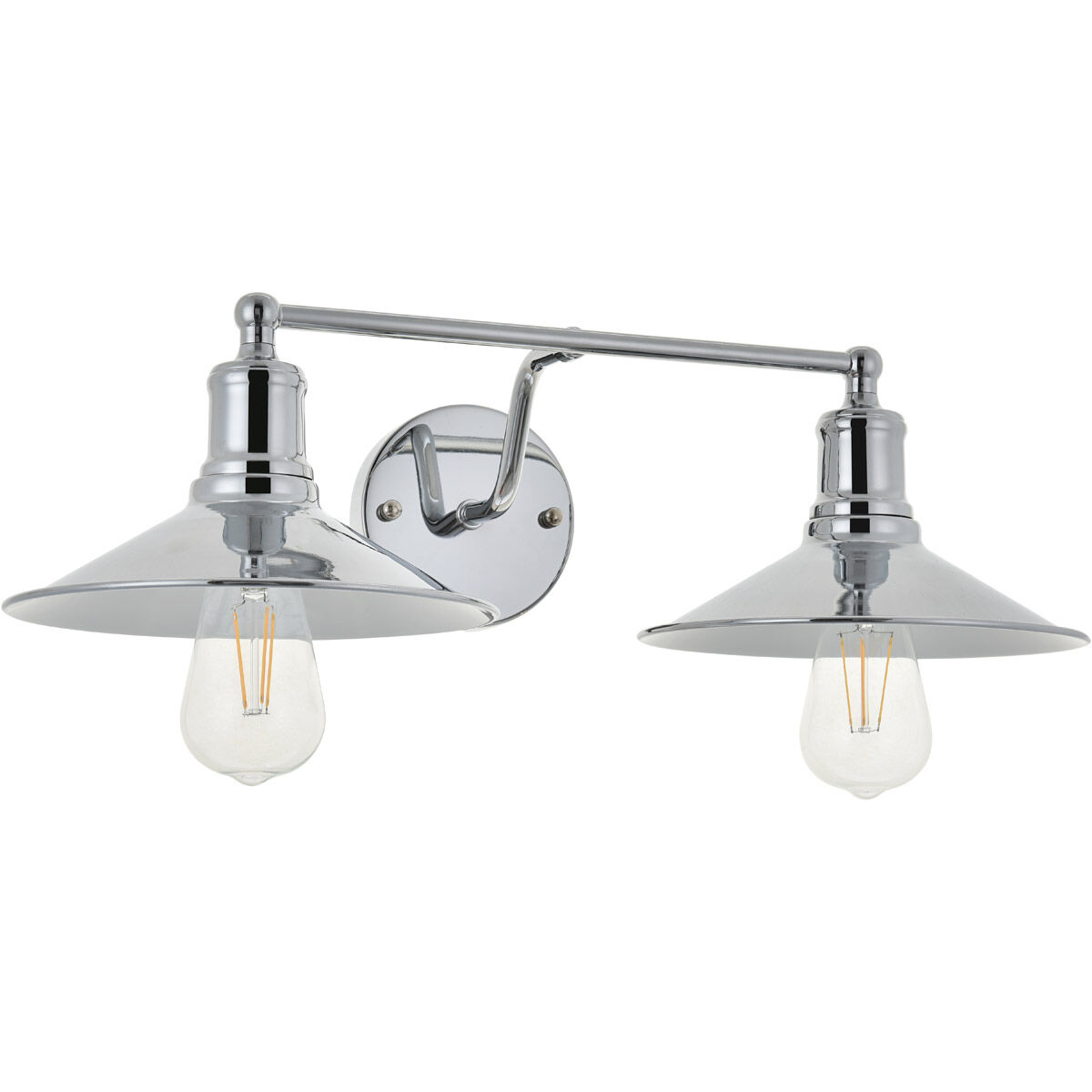Etude 2 Light 21 inch Chrome Wall Sconce Wall Light