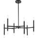 Arya 12 Light 24.12 inch Matte Black Chandelier Ceiling Light, Design Series