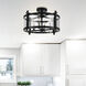 Miette 4 Light 18 inch Black Cage Flush Mount Ceiling Light