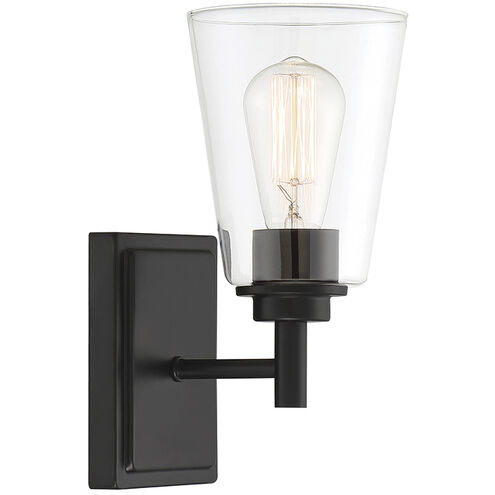 Westin 1 Light 5 inch Matte Black Wall Sconce Wall Light