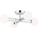 Kelly by Kelly Wearstler Nodes 4 Light 18 inch Polished Nickel Semi-Flush Mount Ceiling Light