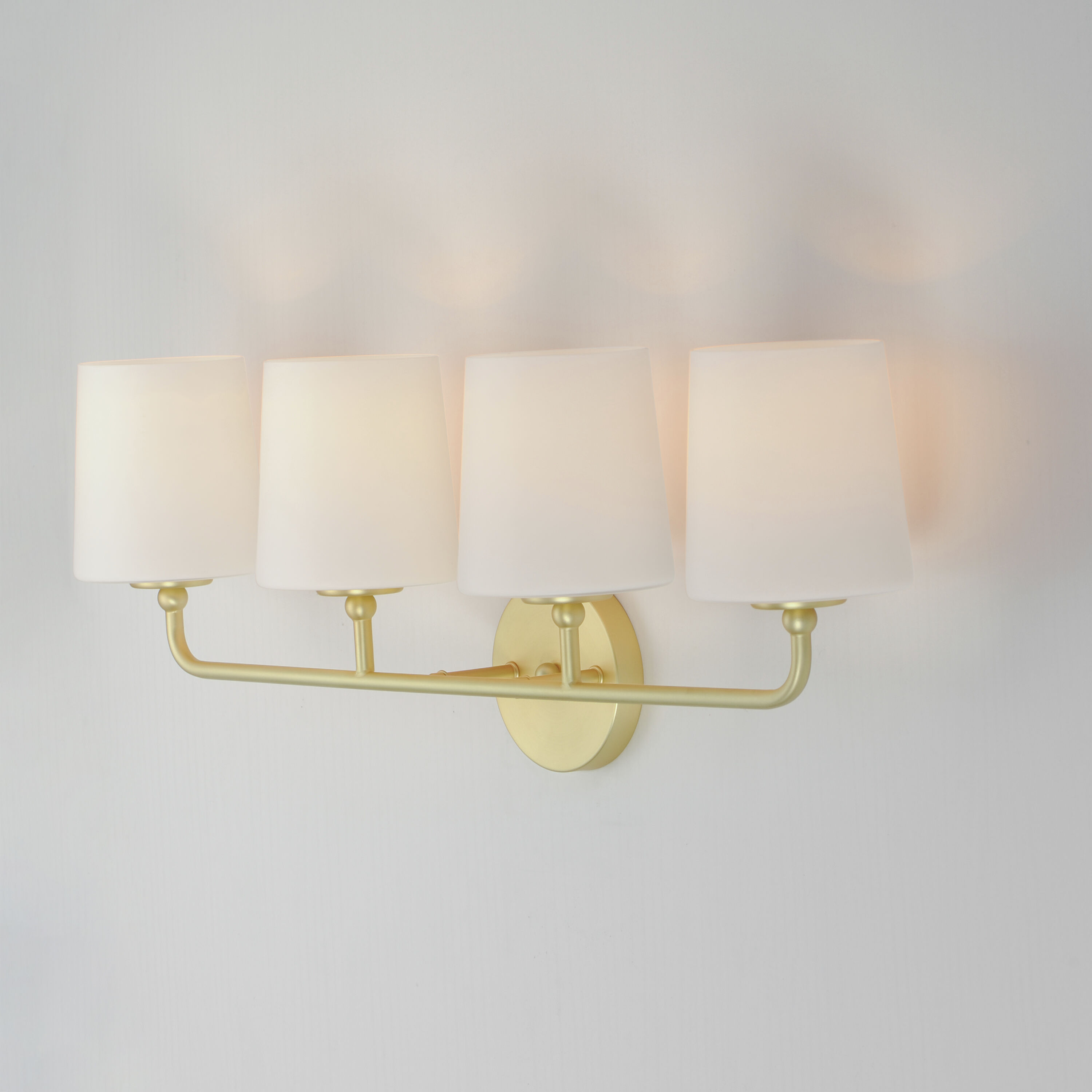 Bristol 4 Light 29 inch Satin Brass Bath Vanity Wall Light