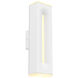Profile 2 Light 4 inch White ADA Sconce Wall Light, Dual Light