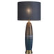 Signature 37 inch 150 watt Blue and Copper with Bedford Table Lamp Portable Light 