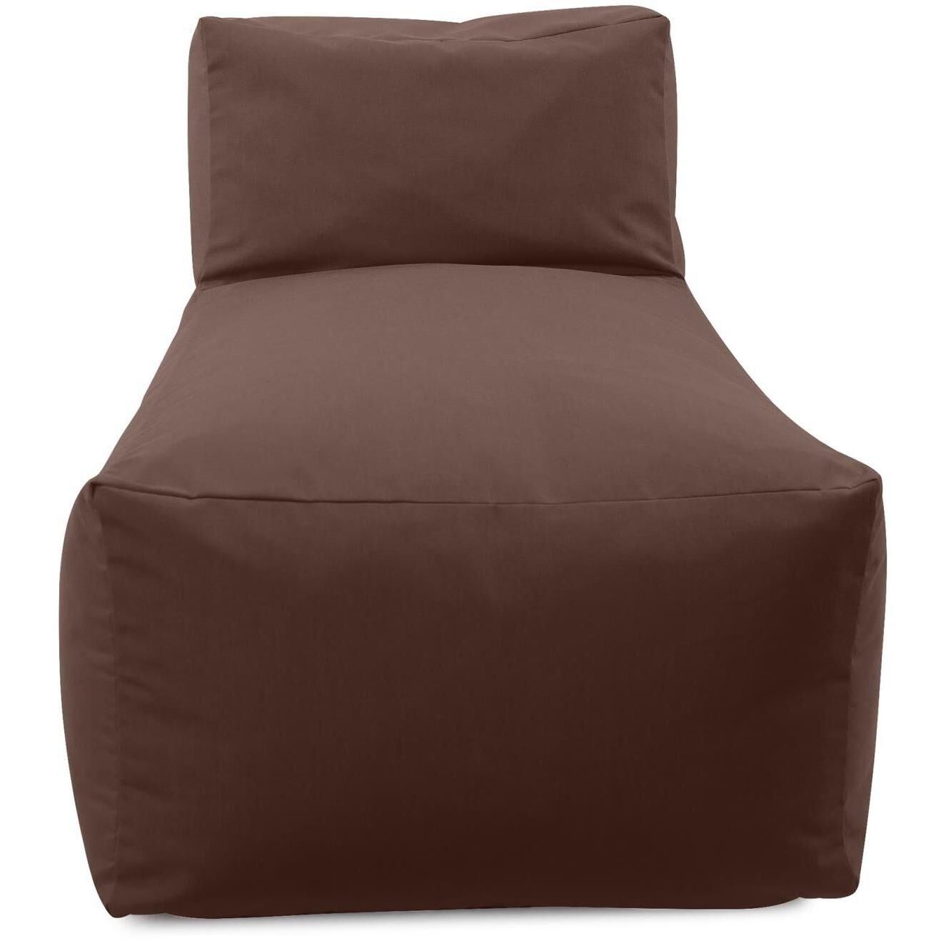 Seascape Chocolate Outdoor Pouf Lounge Cover