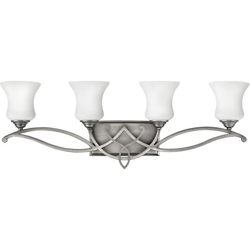 Brooke 4 Light 31.25 inch Antique Nickel Vanity Light Wall Light