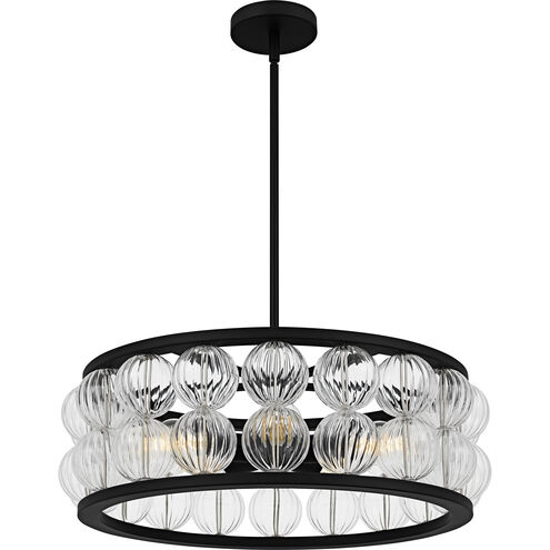 Terrarock 5 Light 23 inch Matte Black Pendant Ceiling Light, Large