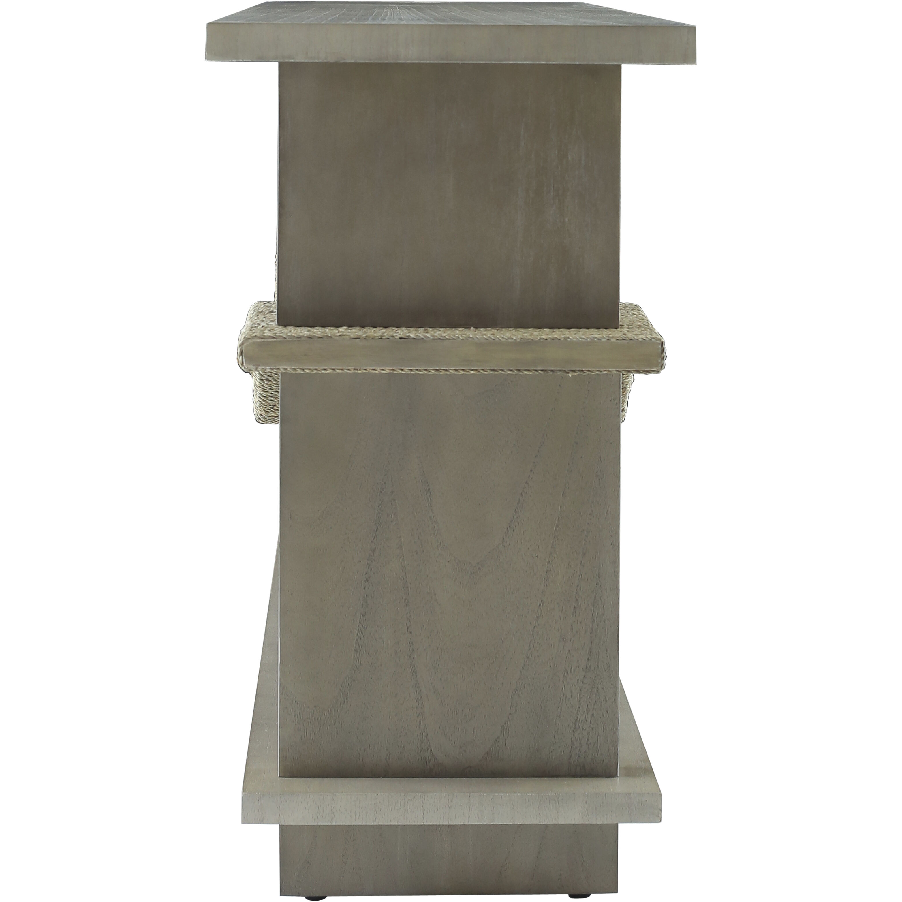 Riverview 54 X 16 inch Graywash with Natural and Black Console Table