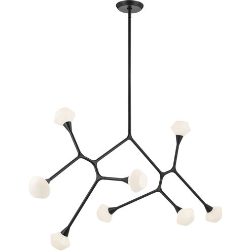 Cassius 8 Light 32 inch Black Chandelier Ceiling Light, Convertible