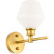 Gene 1 Light 6 inch Brass Wall sconce Wall Light