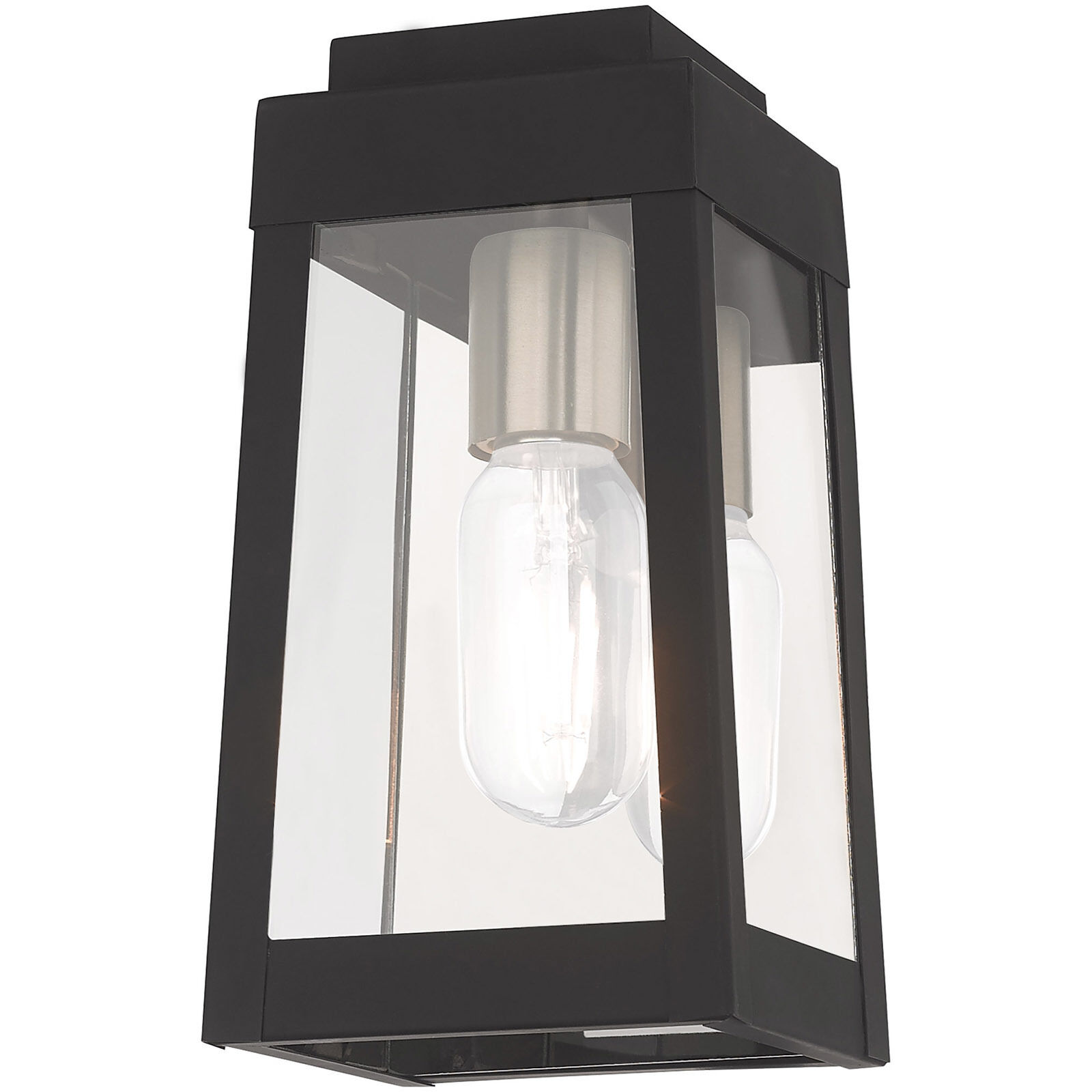 Oslo 1 Light 10 inch Black Outdoor Wall Lantern