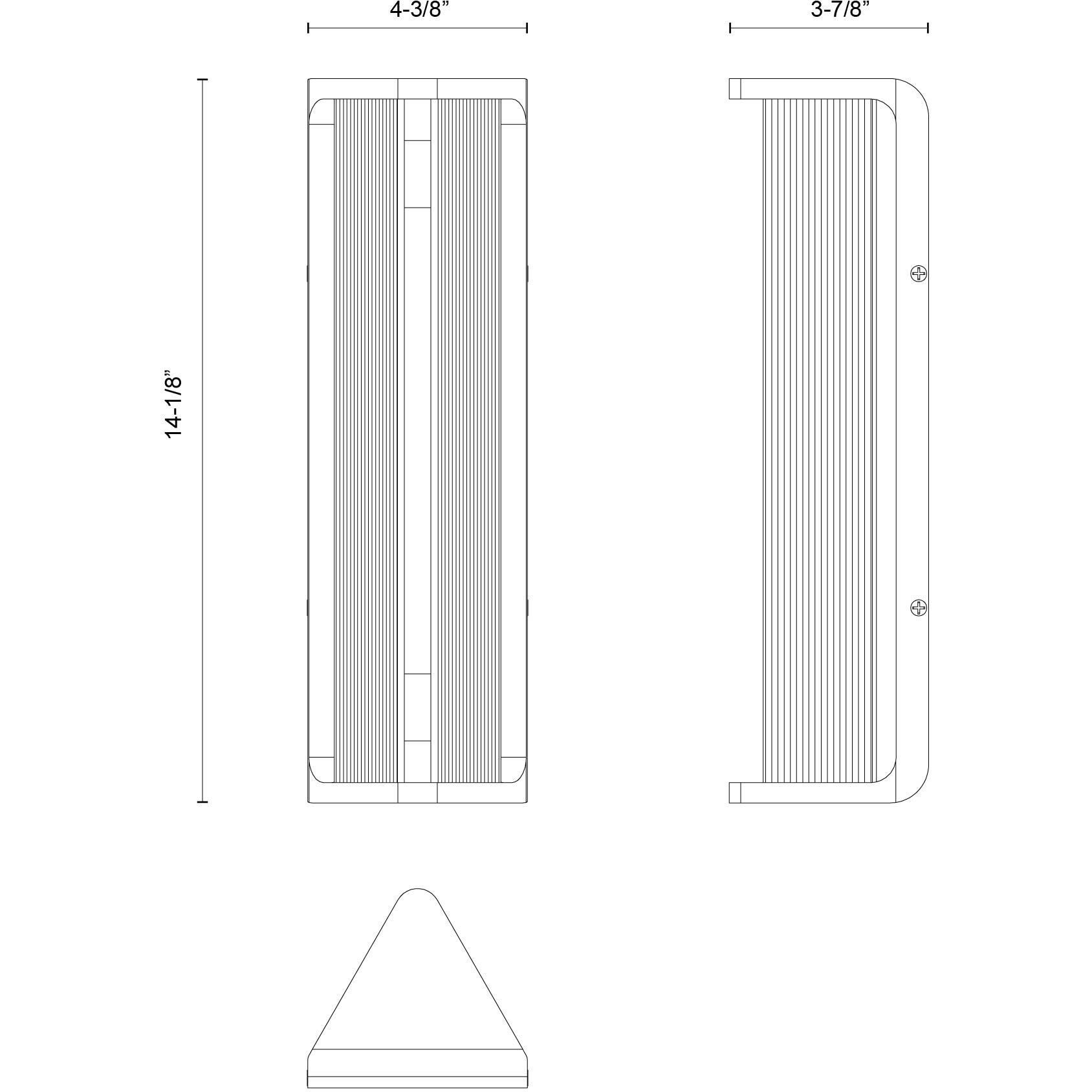Sabre Wall/Vanity Light Wall Light in Vintage Brass