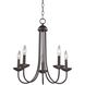 Montgomery 5 Light 20 inch Oil Rubbed Bronze Chandelier Ceiling Light