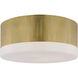 Thomas O'Brien Ace LED 17 inch Hand-Rubbed Antique Brass Flush Mount Ceiling Light