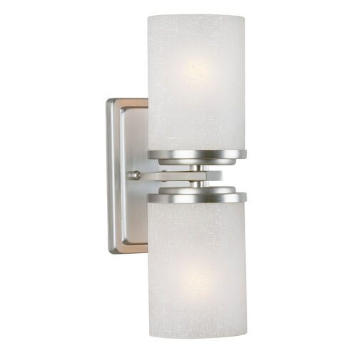 Signature 2 Light 5 inch Brushed Nickel Wall Sconce Wall Light