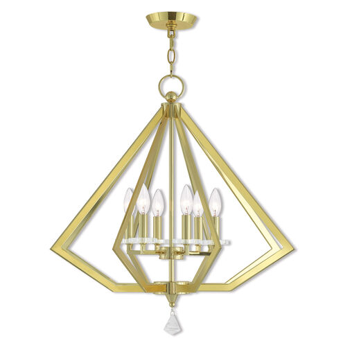 Diamond 6 Light 25.00 inch Chandelier