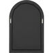 Prilly 36 X 24 inch Matte Black Wall Mirror