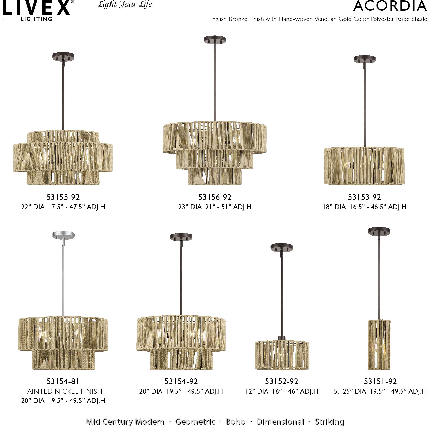 Acordia 1 Light 12 inch English Bronze Pendant Ceiling Light