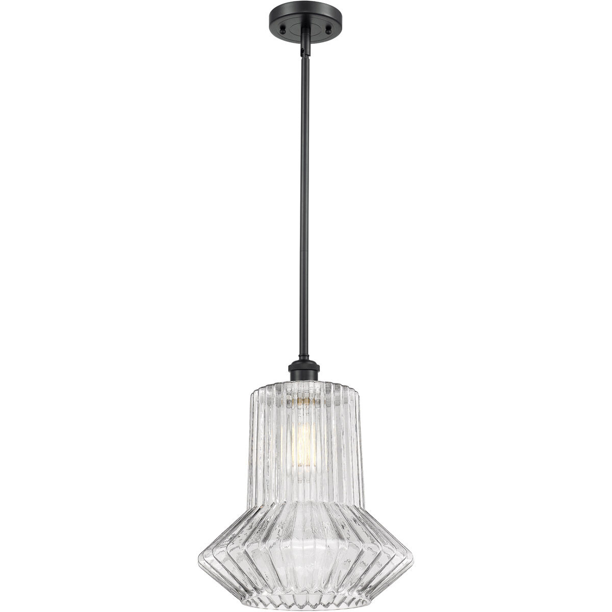 Ballston Springwater 1 Light 12 inch Matte Black Pendant Ceiling Light, Ballston