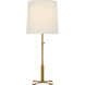 Thomas O'Brien Quintel 30.75 inch 15.00 watt Hand-Rubbed Antique Brass Adjustable Table Lamp Portable Light, Large