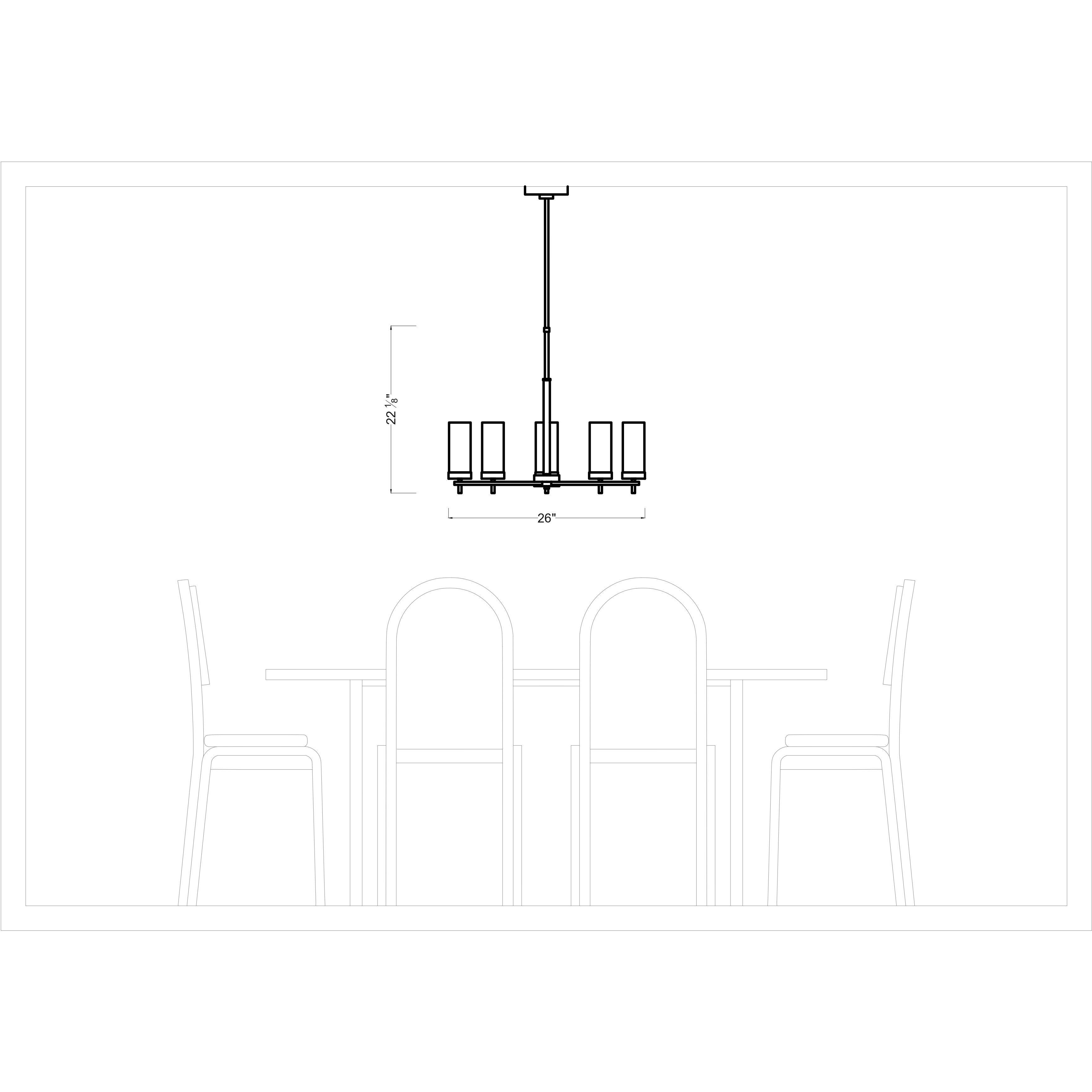 Sean Lavin Zire 5 Light 26 inch Brushed Nickel Chandelier Ceiling Light