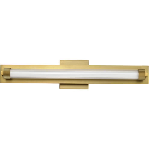 Larissa LED 23.25 inch Vintage Brass Vanity Wall Light