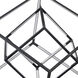 Cube Squared LED 17.75 inch Matte Black Chandelier Ceiling Light