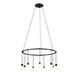 Suspenders LED 26 inch Satin Black Pendant Ceiling Light