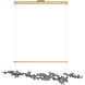 Art + Alchemy Coral LED 9 inch Modern Brass with Natural Iron Pendant Ceiling Light in Modern Brass/Natural Iron
