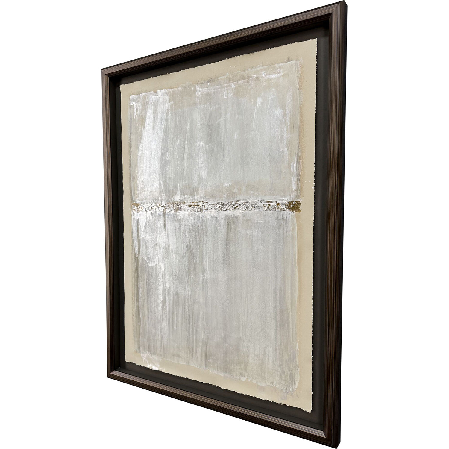 Neutral Bliss Beige and Brown and Metallic Framed Art, The Studio