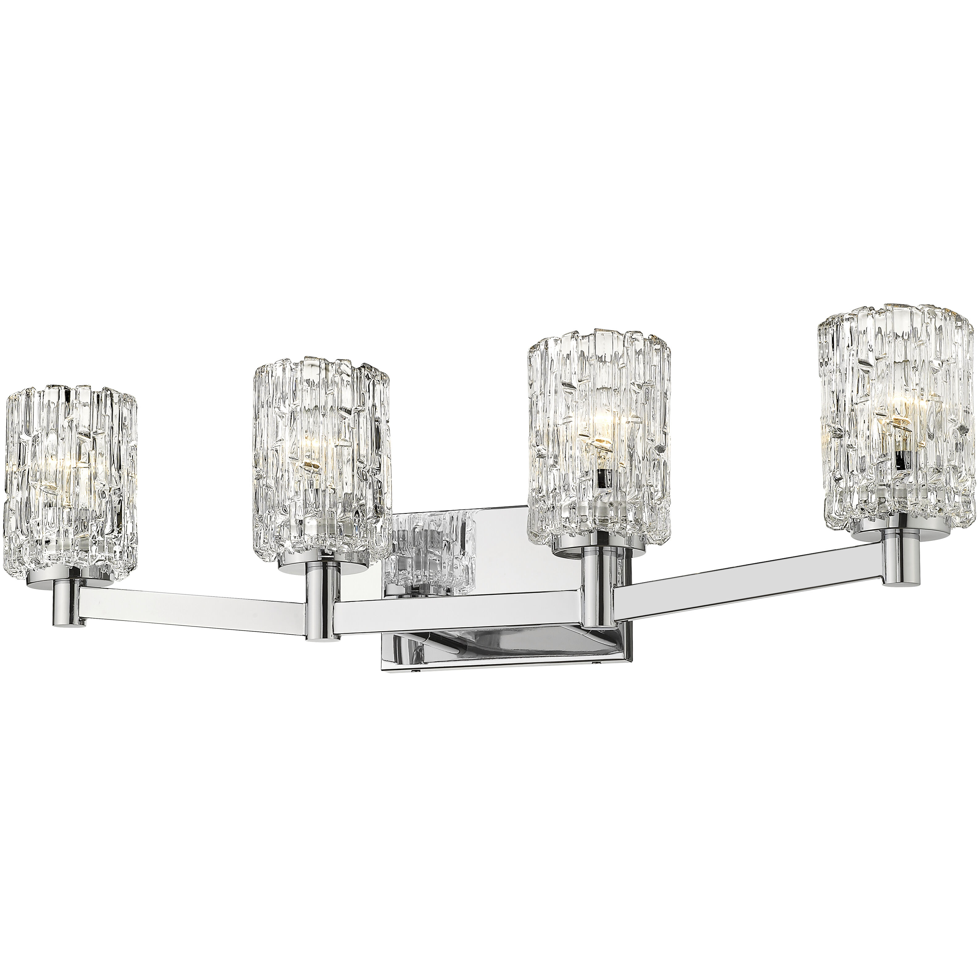 Aubrey 4 Light 31.5 inch Chrome Vanity Wall Light