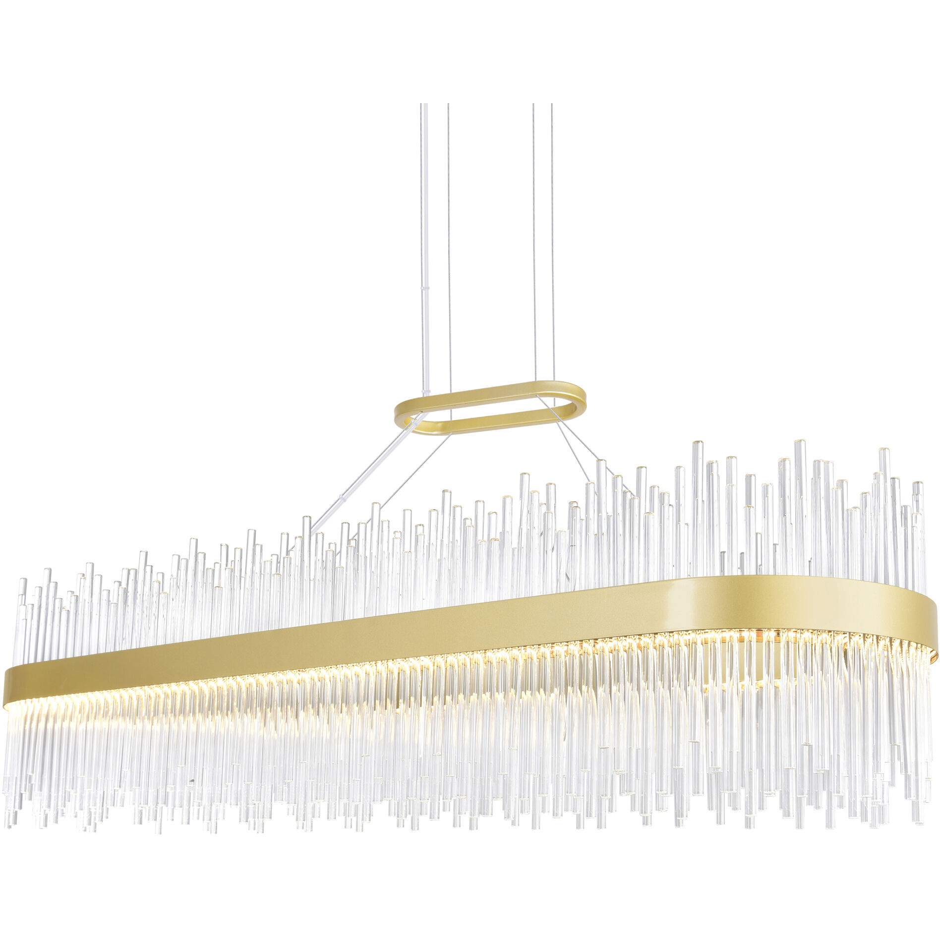 Genevieve LED 47 inch Medallion Gold Pool Table Light Ceiling Light