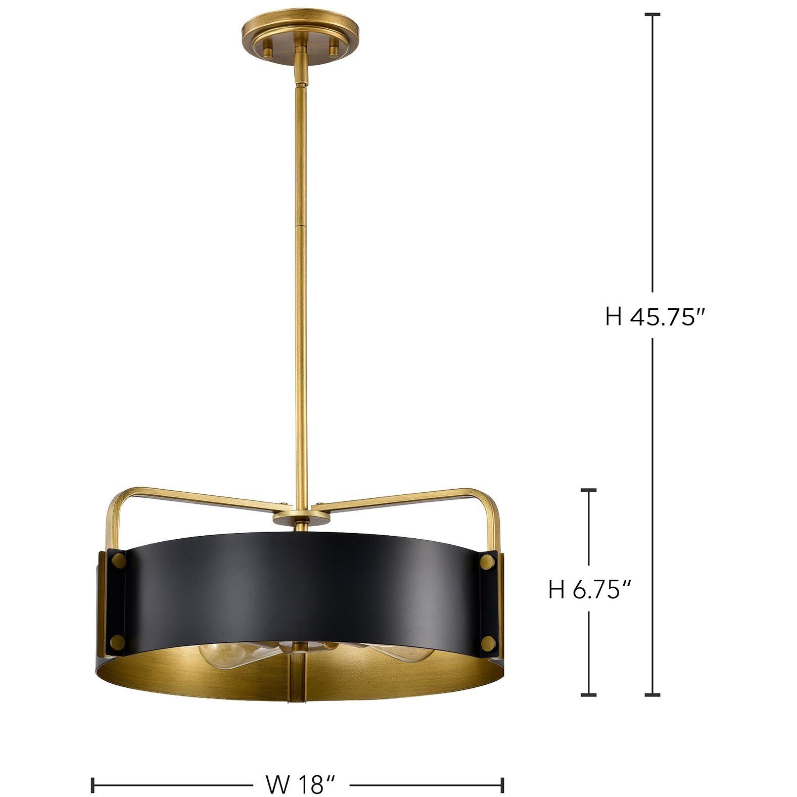 Altos 4 Light 18 inch Matte Black Pendant Ceiling Light