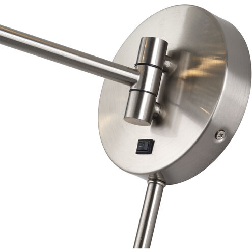 Weavington 15.5 inch 40.00 watt Brushed Nickel Swing Arm Wall Lamp Wall Light