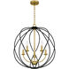Bryn 5 Light 24 inch Aged Brass Pendant Ceiling Light
