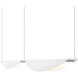 Tela LED 79 inch Satin White Pendant Ceiling Light
